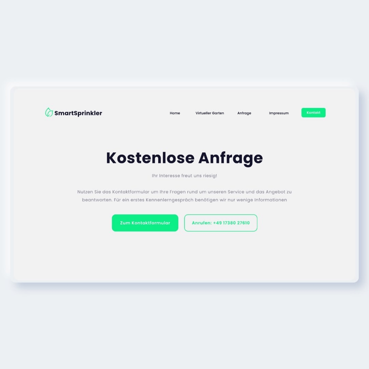 Smart Sprinkler Kontakt