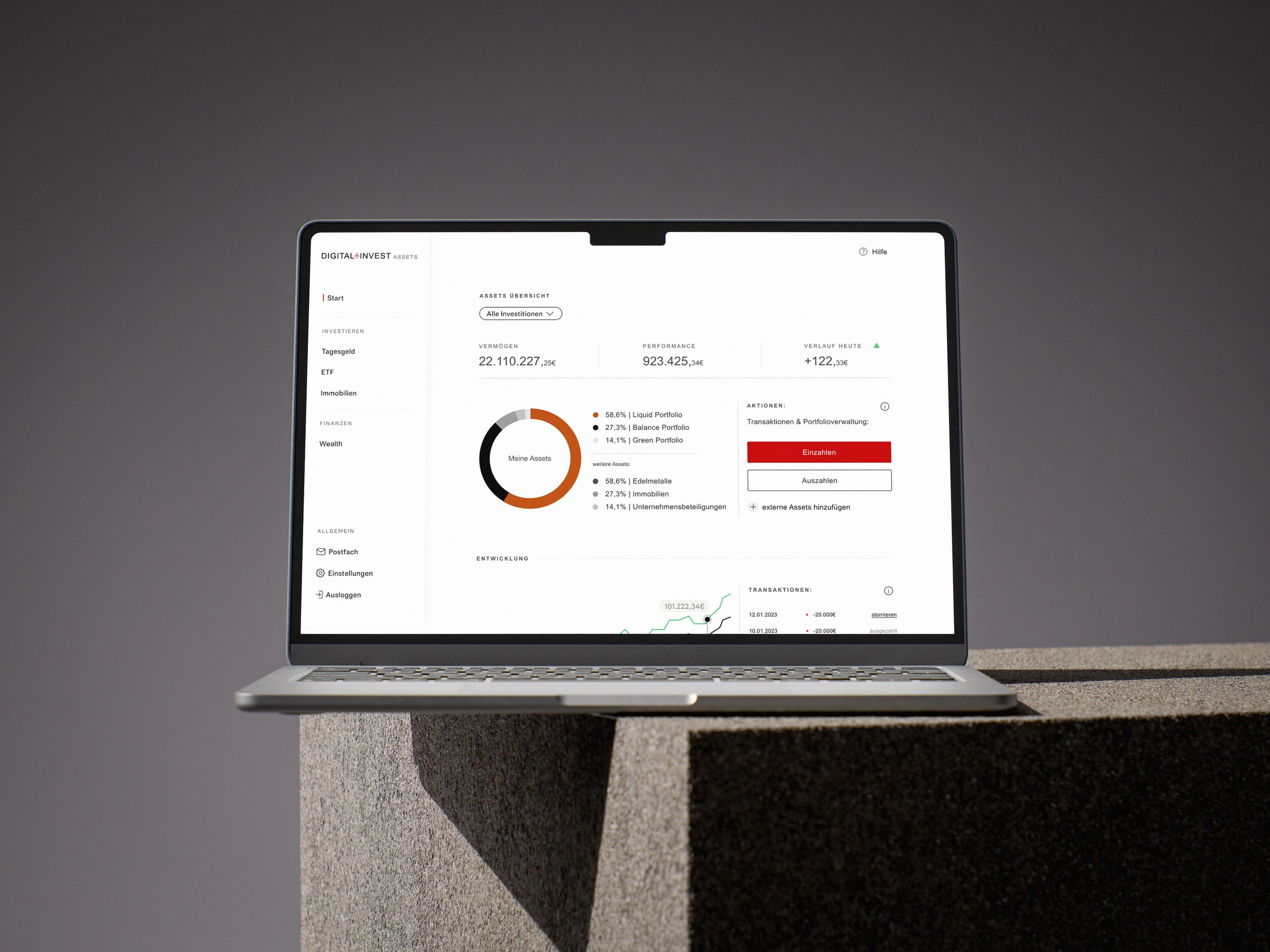 Digital Invest Assets Dashboard