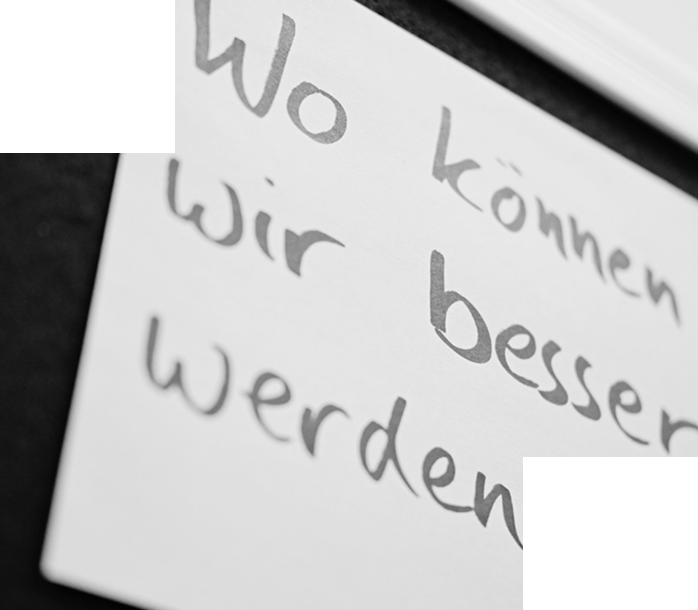 Post-It an Tafel